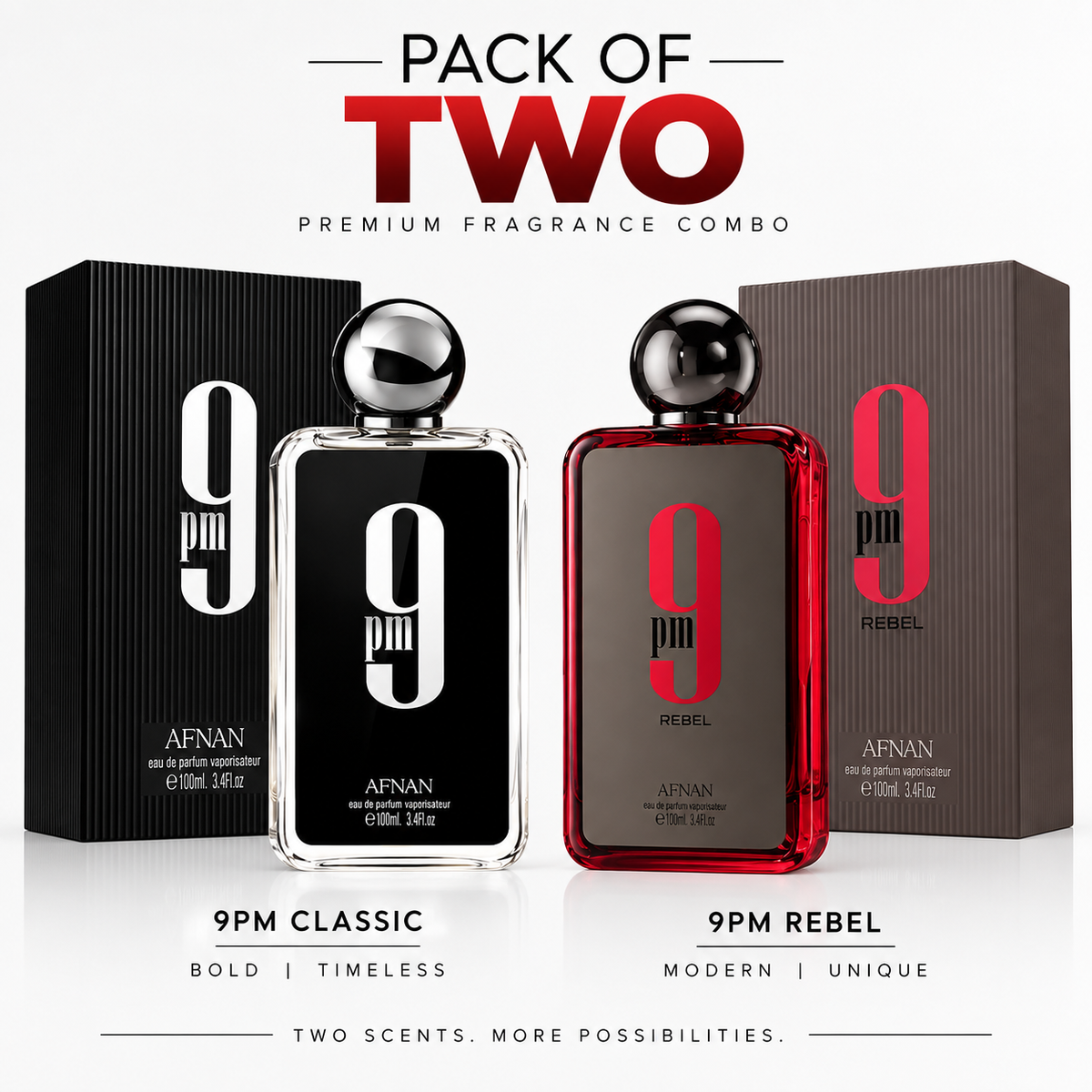 Afnan 9PM Pack Of 2 -  Buy 1 Get 1 Free